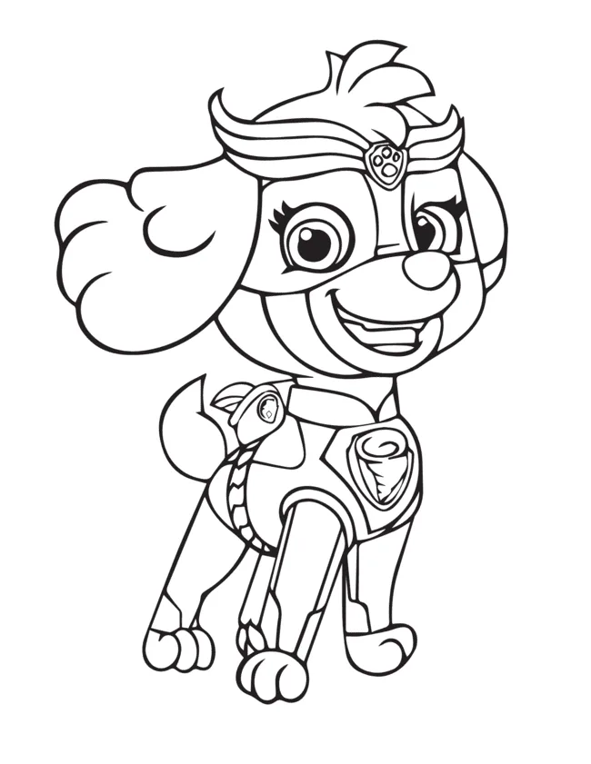 Patrulha Canina Para Colorir | 30 Desenhos Grátis 59 skye patrulha canina para colorir