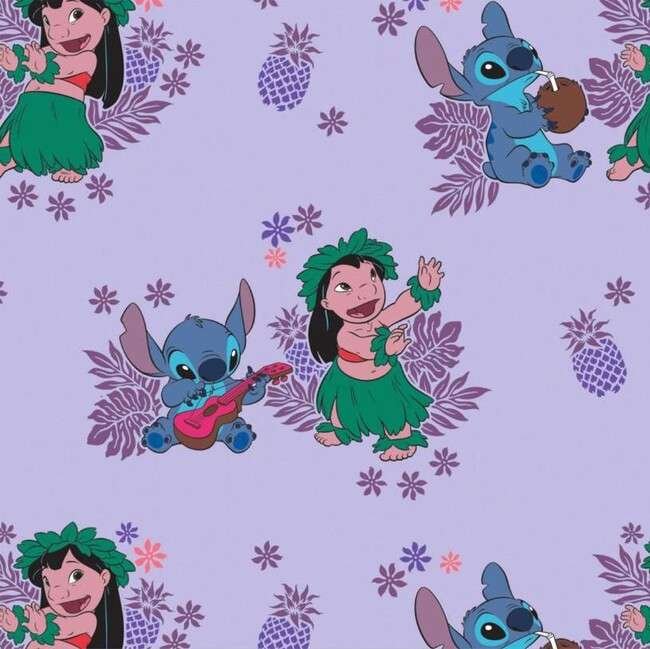 Lilo e Stitch Folhas Roxas PNG