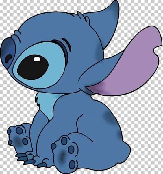 Stitch Carinhoso olhando para a esquerda pNG