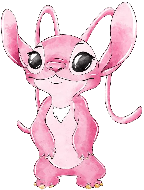 90+ Stitch PNG Grátis: Coleção Exclusiva Download Imediato! 265 Angel do Stitch Feliz aquarela PNG