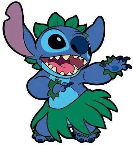 90+ Stitch PNG Grátis: Coleção Exclusiva Download Imediato! 287 Stitch o dancarino havaiano olhando para a direita