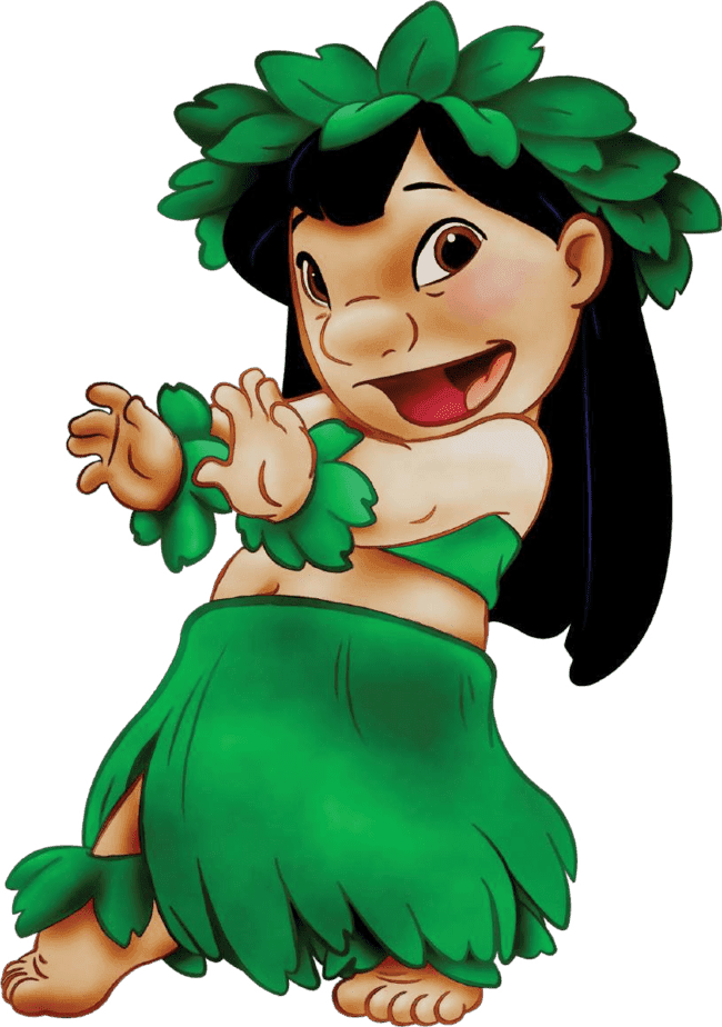 90+ Stitch PNG Grátis: Coleção Exclusiva Download Imediato! 263 Lilo com roupa Havaiana PNG