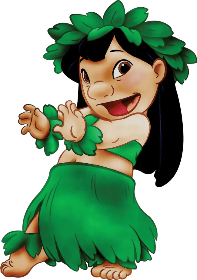 90+ Stitch PNG Grátis: Coleção Exclusiva Download Imediato! 290 Lilo com roupa Havaiana PNG