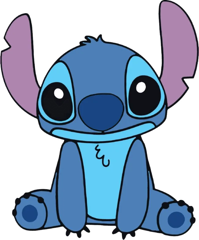 90+ Stitch PNG Grátis: Coleção Exclusiva Download Imediato! 299 Stitch pensativo com as maos no chao PNG