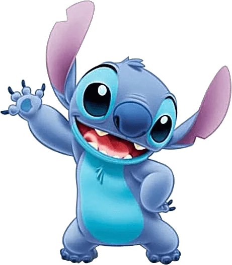 90+ Stitch PNG Grátis: Coleção Exclusiva Download Imediato! 300 Stitch dando oi com a mao direita PNG