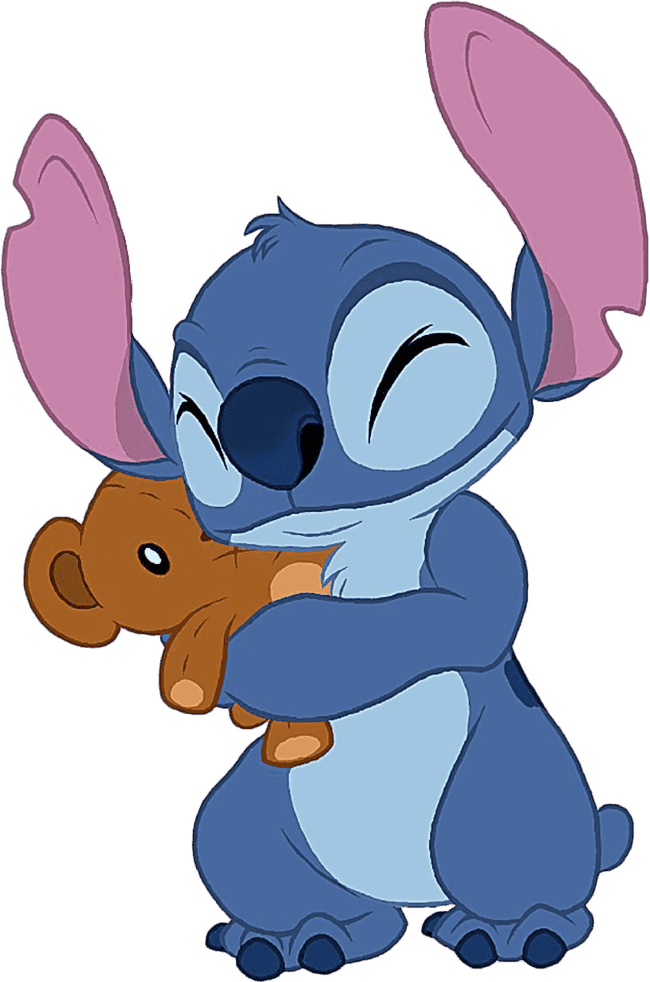 90+ Stitch PNG Grátis: Coleção Exclusiva Download Imediato! 275 Stitch abraçado com um ursinho de pelucia PNG