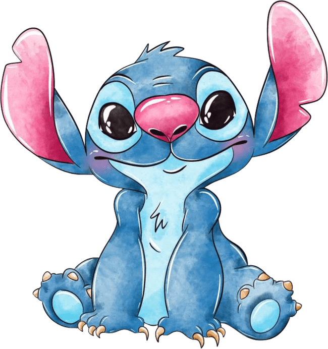 90+ Stitch PNG Grátis: Coleção Exclusiva Download Imediato! 292 Stitch confiante desenho aquarela PNG