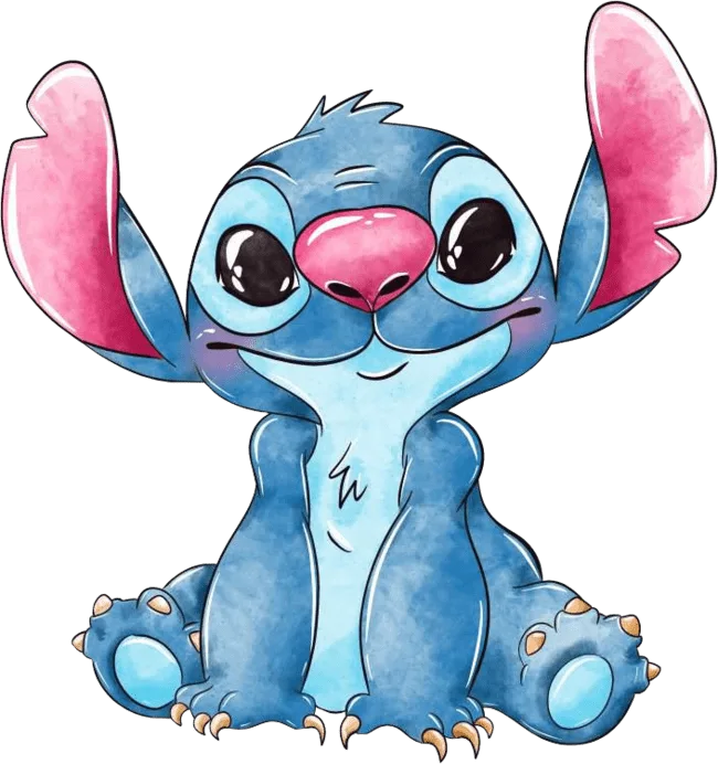 90+ Stitch PNG Grátis: Coleção Exclusiva Download Imediato! 319 Stitch confiante desenho aquarela PNG