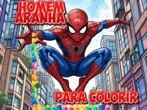 Livro de Colorir homem aranha