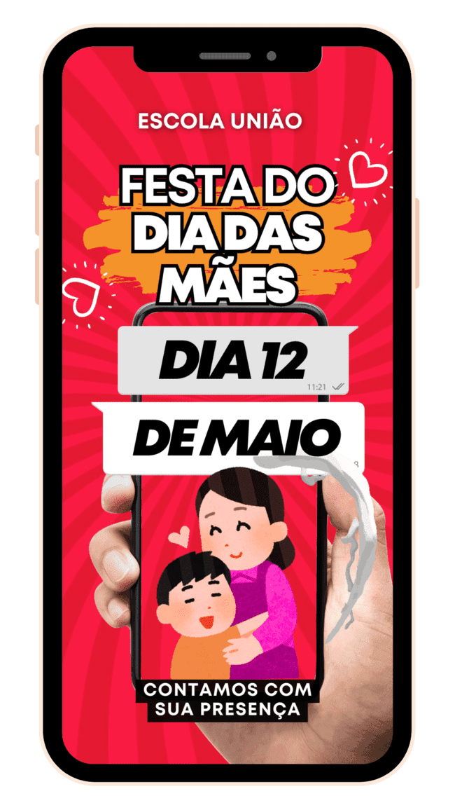 Convite Dia das Mães Animado para Compartilhar