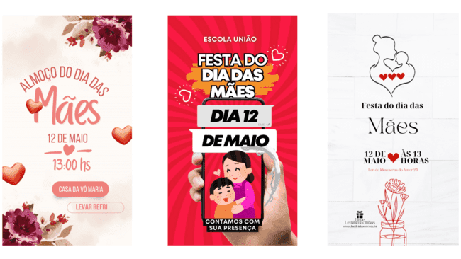 Convite Personalizado para o Dia das Mães