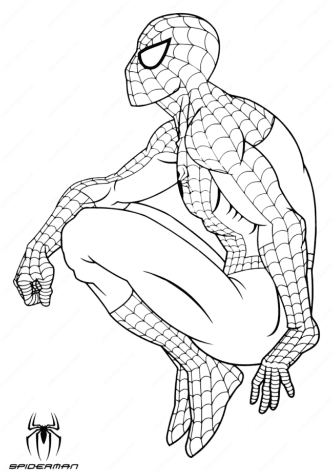 desenho do homem aranha para colorir