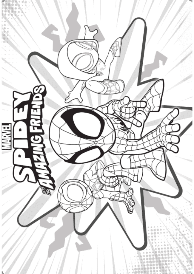 desenho para colorir homem aranha