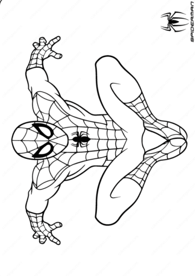 desenhos do homem aranha para colorir e imprimir
