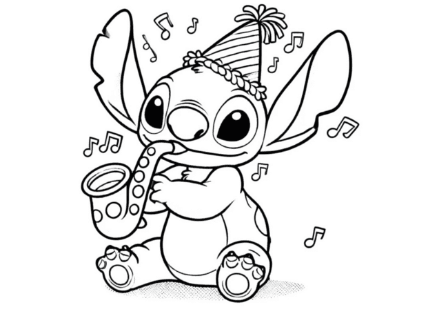 Desenhos do Stitch para colorir: explore a criatividade com este personagem icônico.