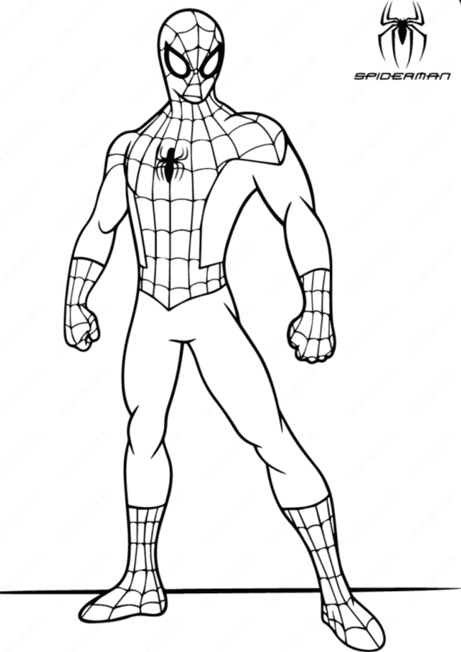 desenhos para colorir de homem aranha