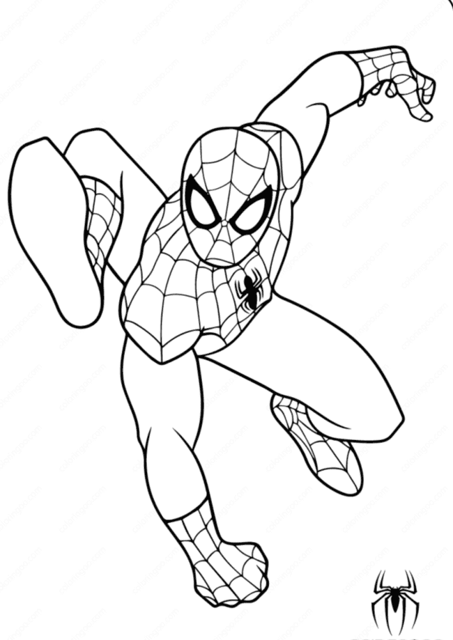 desenhos para colorir e imprimir do homem aranha