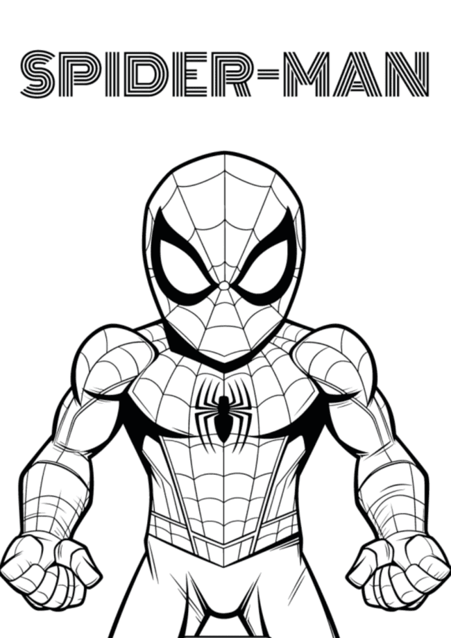 desenhos para colorir e imprimir do homem aranha