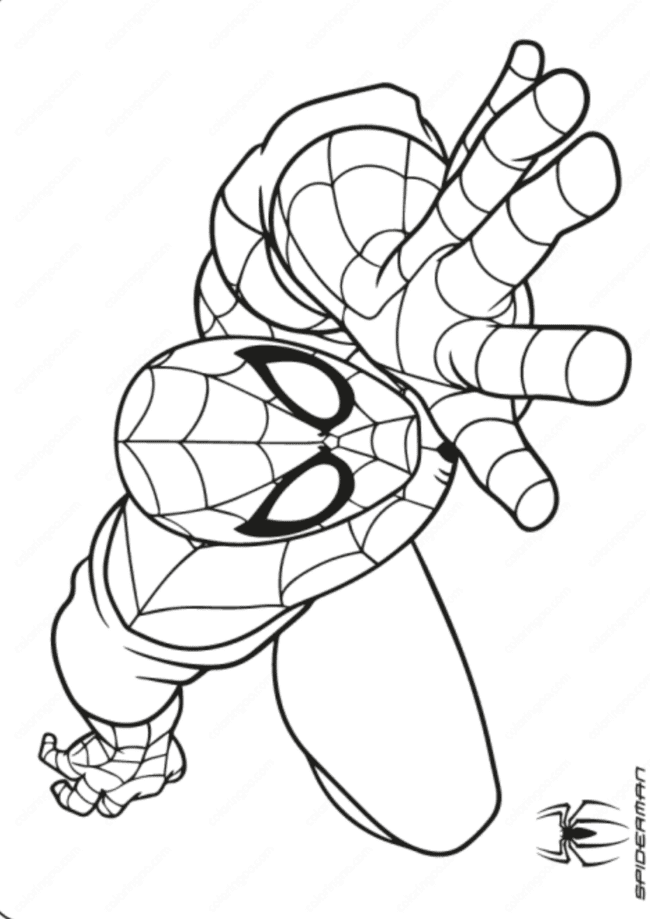 desenhos para imprimir e colorir homem aranha