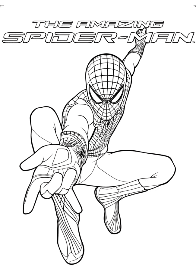 homem aranha desenho para colorir