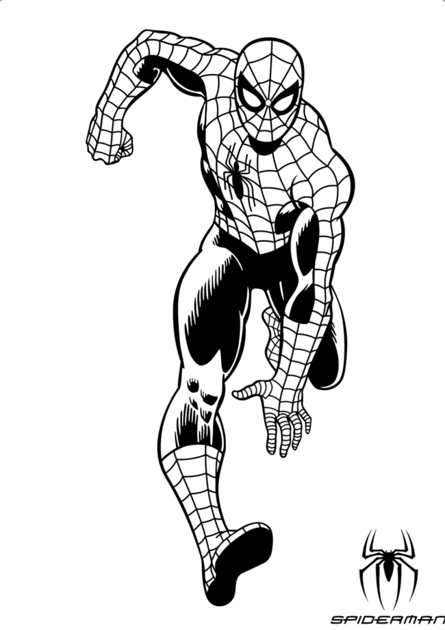 homem aranha desenhos para colorir