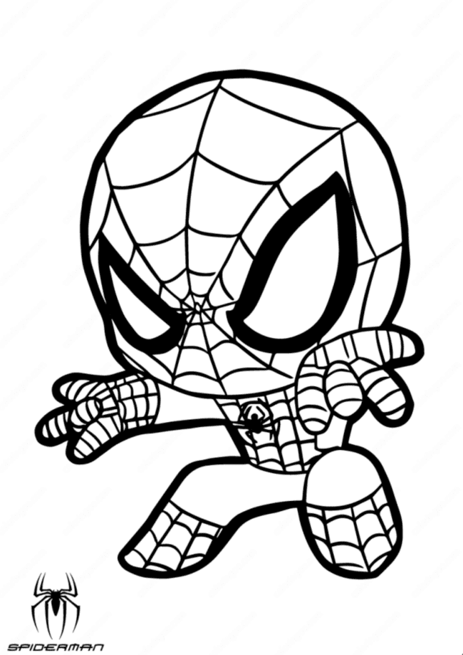 homem aranha imagem para colorir