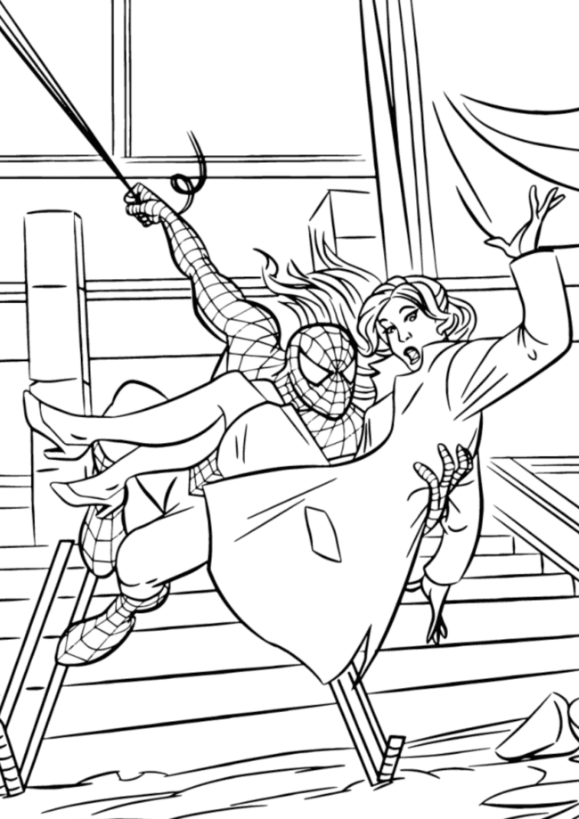 homem-aranha para colorir
