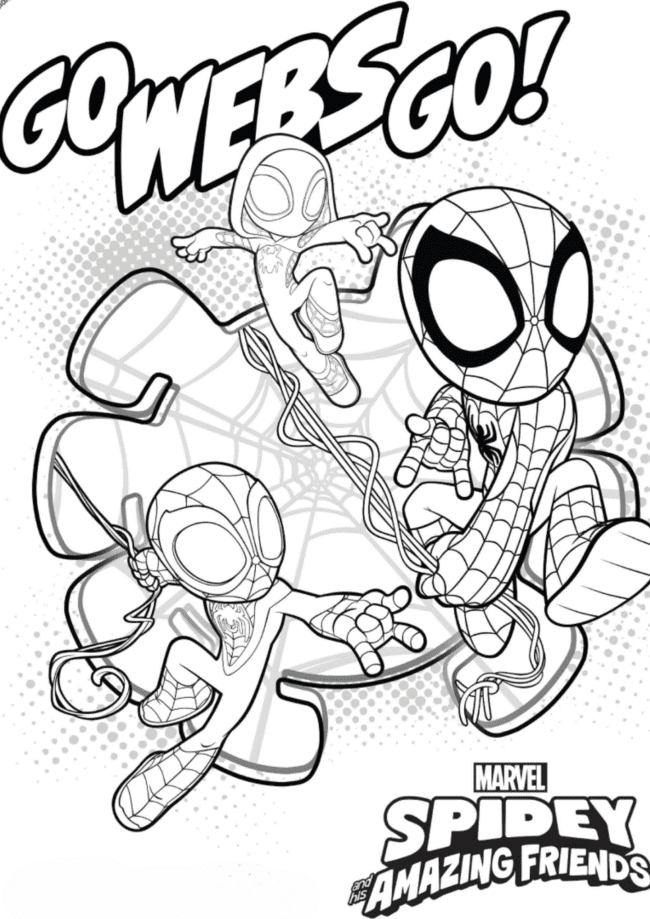 imagem homem aranha para colorir