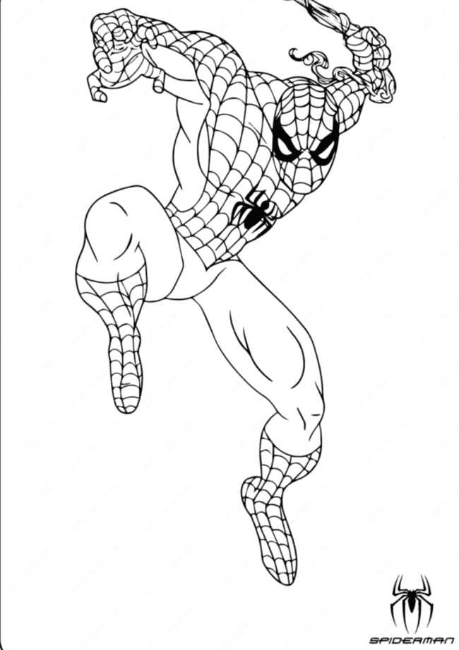 imagens para colorir do homem aranha
