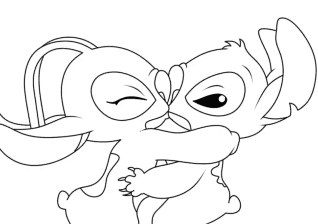 Stitch para colorir e imprimir: relaxe enquanto pinta este alienígena encantador.
