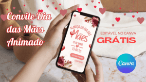 Convite Dia das Mães Animado