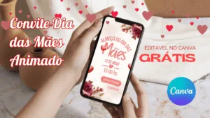 Convite Dia das Mães Animado