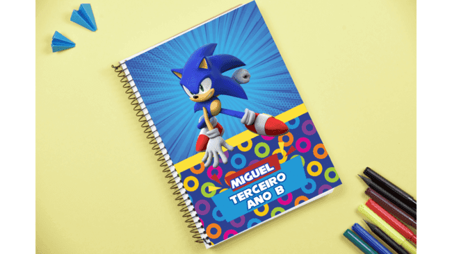 Capa de Caderno de Arte Para Imprimir
