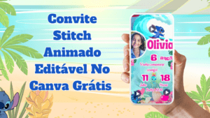 Convite Stitch Animado