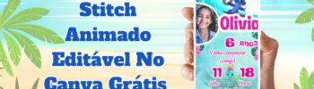Convite Stitch Animado