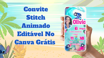 Convite Stitch Animado