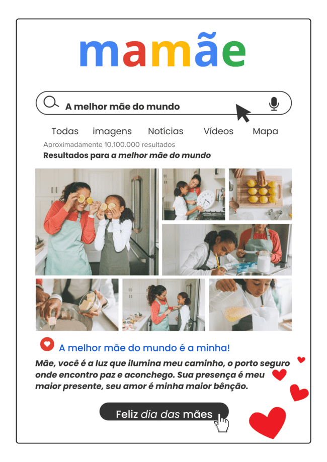 Imagem inspiradora de uma mãe sorrindo com fundo de flores – ótima para inserir como elemento visual no cartão dia das mães criativo.