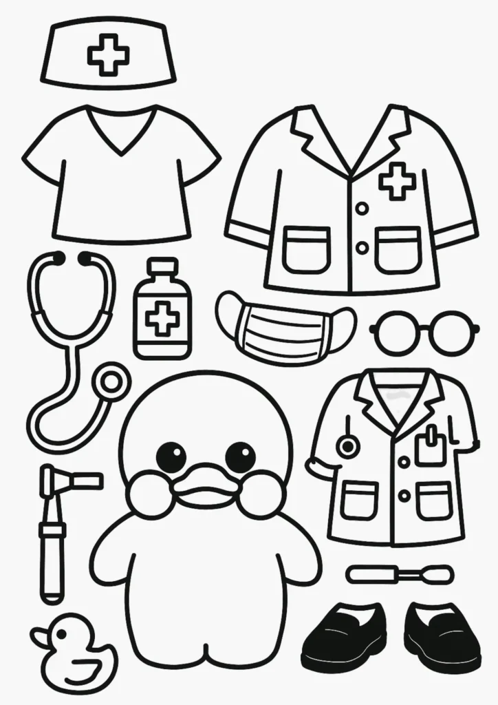 Paper Duck Roupinha de Medico