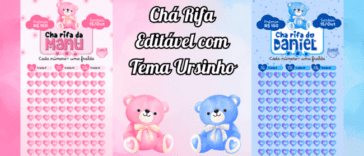 Chá Rifa Personalizado com o tema que você ama!