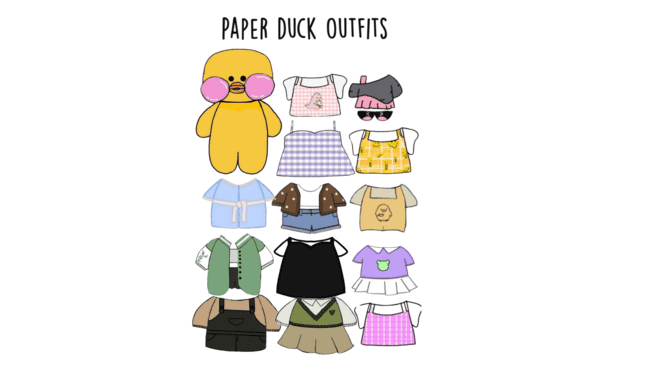 Prepare-se para sonhos mágicos com o paper duck pijama ! 🛏️ Imprima e personalize seu patinho com roupas confortáveis e fofas. Use nosso paper duck para imprimir pdf e crie memórias inesquecíveis.