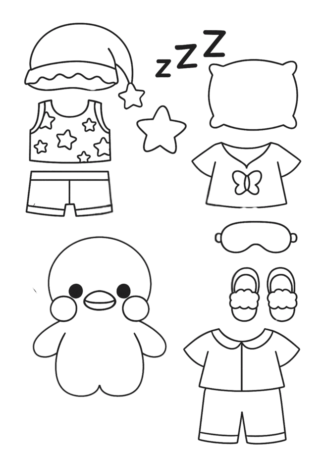 Que tal criar um paper duck exclusivo? Explore nossas paper duck roupas para imprimir e colorir e dê vida ao seu patinho favorito. Adicione acessórios e torne cada look único!