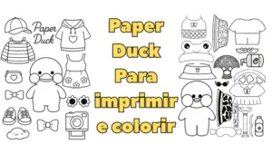 Transforme sua tarde em pura diversão com nossos paper duck para imprimir e colorir ! 🦆 Cada página é uma nova aventura, perfeita para criar looks únicos como paper duck pijama , paper duck roupas para imprimir e colorir , e muito mais. Baixe agora o paper duck para imprimir pdf e explore a criatividade!