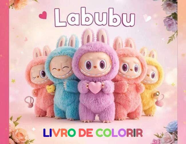 Livro de colorir do Labubu gratis