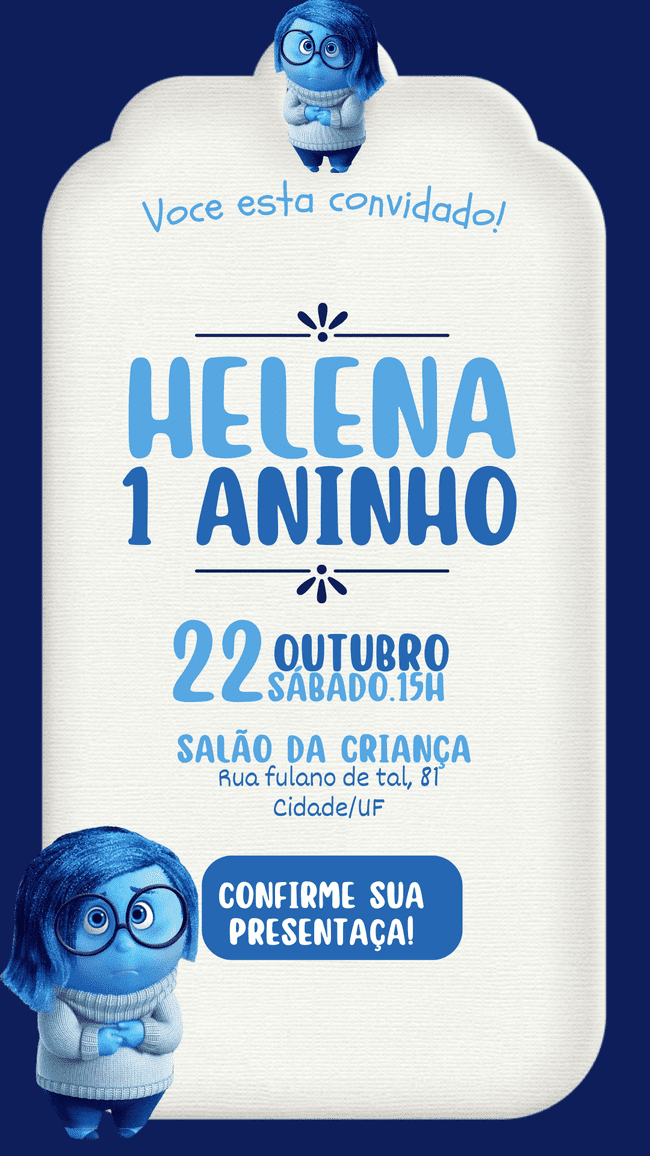 Deixe sua festa mais encantadora com esse convite colorido e moderno
