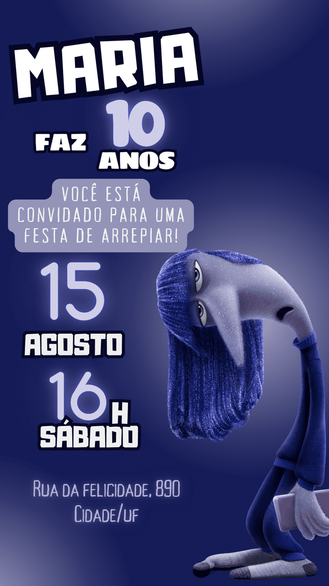Um convite fofo e vibrante que combina com a alegria da sua criança.