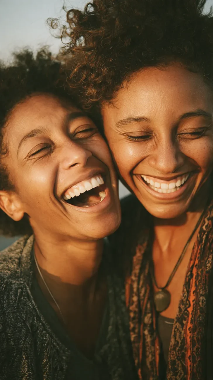 candid shot of a black mother and 1