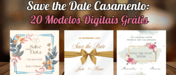 Começando a contagem regressiva! Um save the date casamento clássico e elegante para anunciar o seu grande dia.