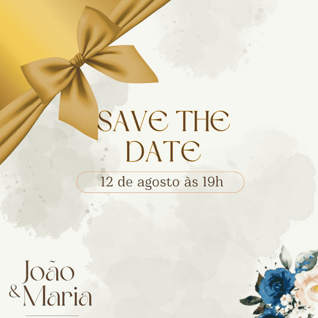 Design profissional e custo zero. O combo perfeito para o seu save the date casamento.