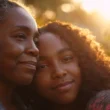 mae e filha 15 anos se abraçando e felicidade comemoracao
