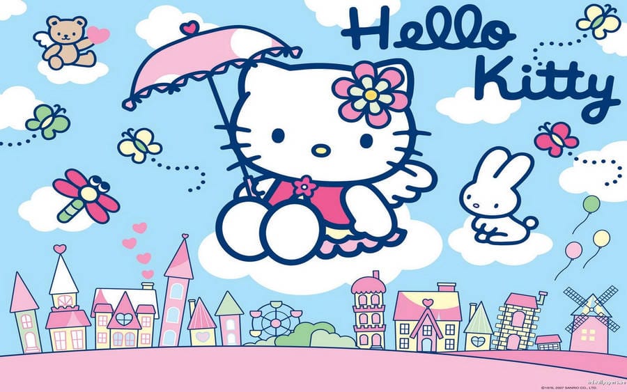 Convite Hello Kitty para Editar Grátis: 10 Modelos para Baixar 19 Lembrancinhas personalizadas Hello Kitty para festa de 1 ano